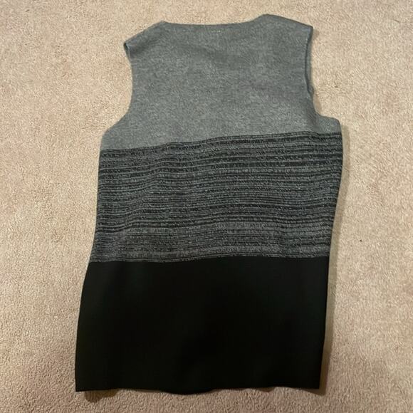 Made in Italy. Cocogio Striped Merino Wool Long Sweater Vest. L - Picture 4 of 4